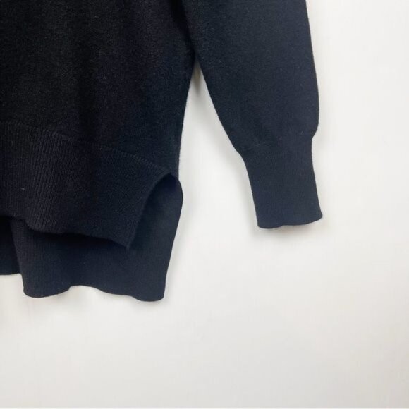 EVERYBODY & EVERYONE wool and cashmere blend black crew neck sweater 12 - Picture 3 of 8